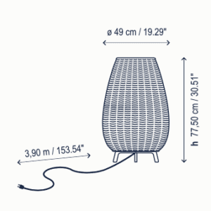 Bover Amphora Floor Light
