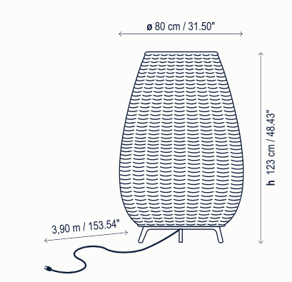 Bover Amphora Floor Light Bover Amphora Floor Light - Image 3