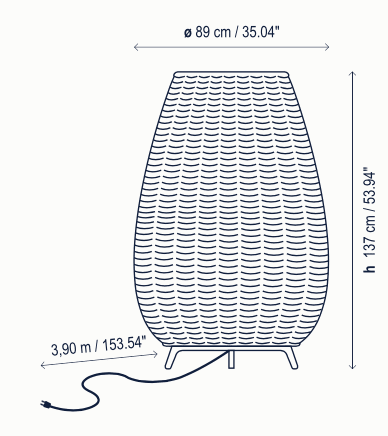 Bover Amphora Floor Light Bover Amphora Floor Light - Image 4