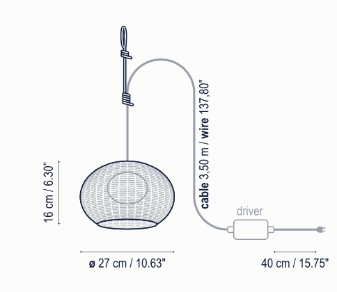 Bover Garota Hanging Light Bover Garota Hanging Light - Image 2