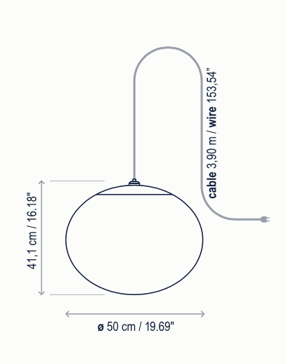 Bover Elipse S Hanging Pendant Bover Elipse S Hanging Pendant - Image 3