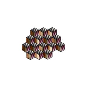 Gan Kilim Parquet Hexagon/Tetragon Rug