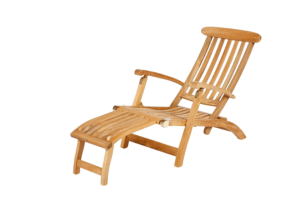 Barlow Tyrie Commodore Folding Streamer Chair w/ Footrest Barlow Tyrie Commodore Folding Streamer Chair w/ Footrest