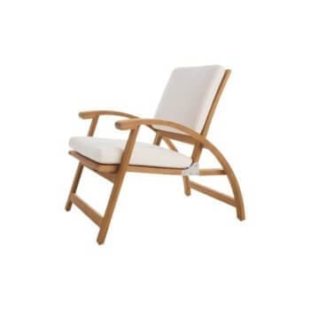 SUMMIT SUNDECK SD342 FOLDING LOUNGE CHAIR W/ SEAT AND BACK CUSHIONS SUMMIT SUNDECK SD342 FOLDING LOUNGE CHAIR W/ SEAT AND BACK CUSHIONS