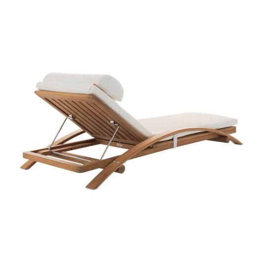 SUMMIT SUNDECK SD345 STACKING ADJUSTABLE CHAISE W/ CUSHION SUMMIT SUNDECK SD345 STACKING ADJUSTABLE CHAISE W/ CUSHION