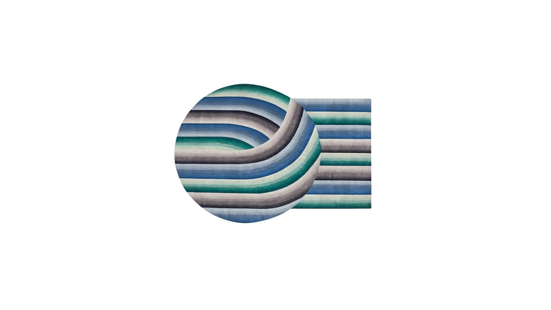 GAN Hand Knotted Round Mirage GAN Hand Knotted Round Mirage