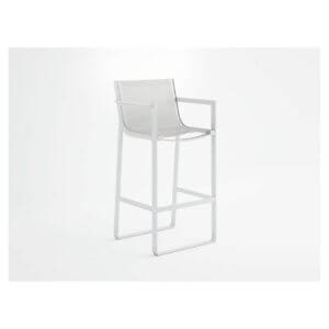Gandia Blasco Flat Textil Stool w/ High Backrest and Arms