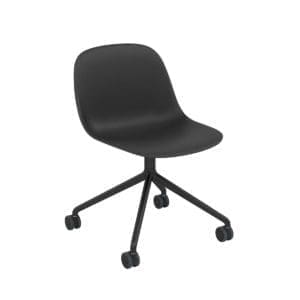 Muuto FIBER SIDE CHAIR SWIVEL BASE W. CASTORS & GAS LIFT