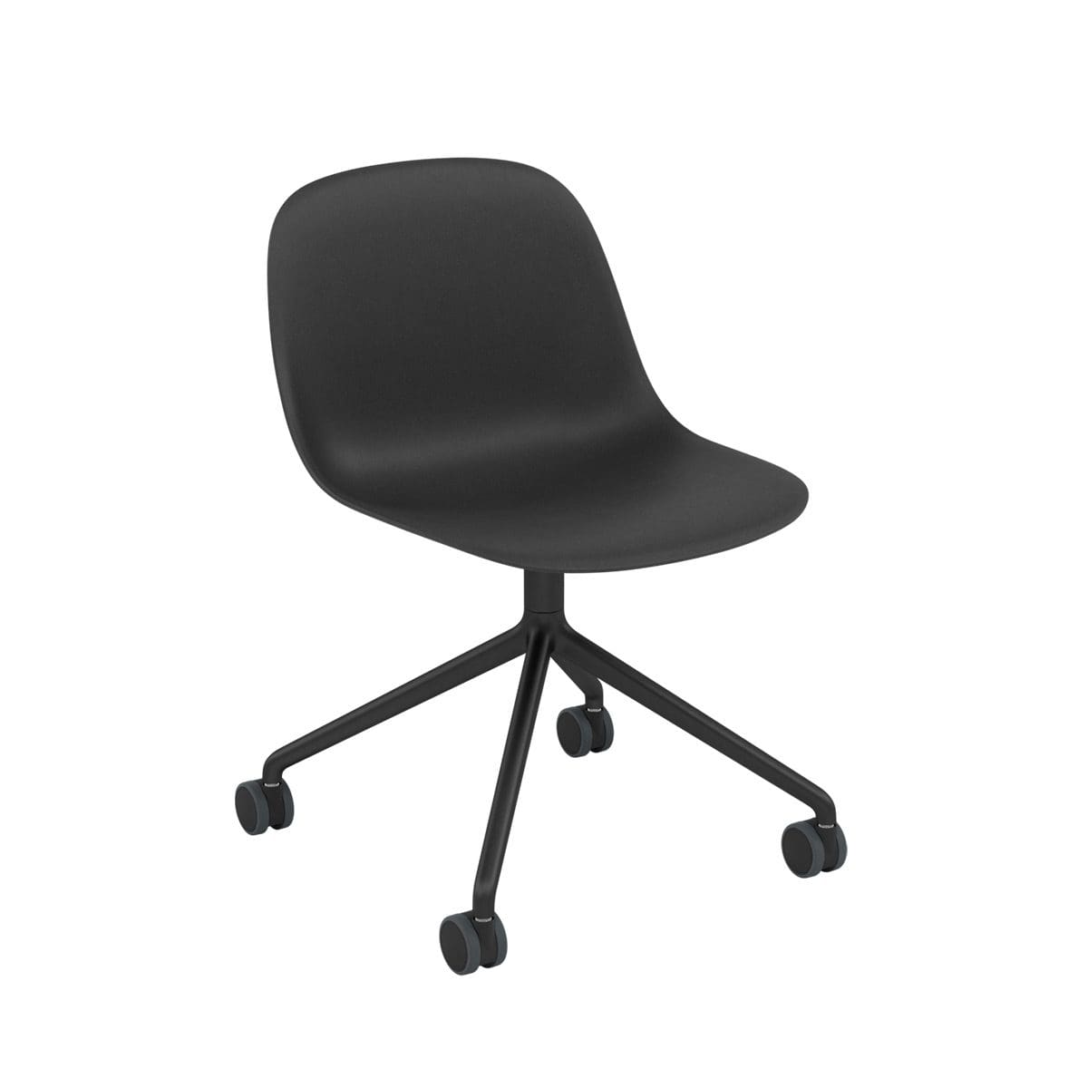 Muuto FIBER SIDE CHAIR SWIVEL BASE W. CASTORS & GAS LIFT Muuto FIBER SIDE CHAIR SWIVEL BASE W. CASTORS & GAS LIFT