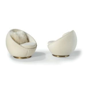 Thayer Coggin The Good Egg Swivel Chair
