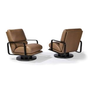 Thayer Coggin Mercury Swivel Rocking Chair