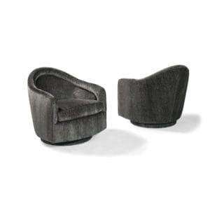 Thayer Coggin Tear Drop Swivel-Tilt Chair