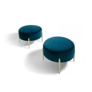 Thayer Coggin Decked Out Small Round Ottoman
