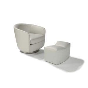 Thayer Coggin Saddle Ottoman