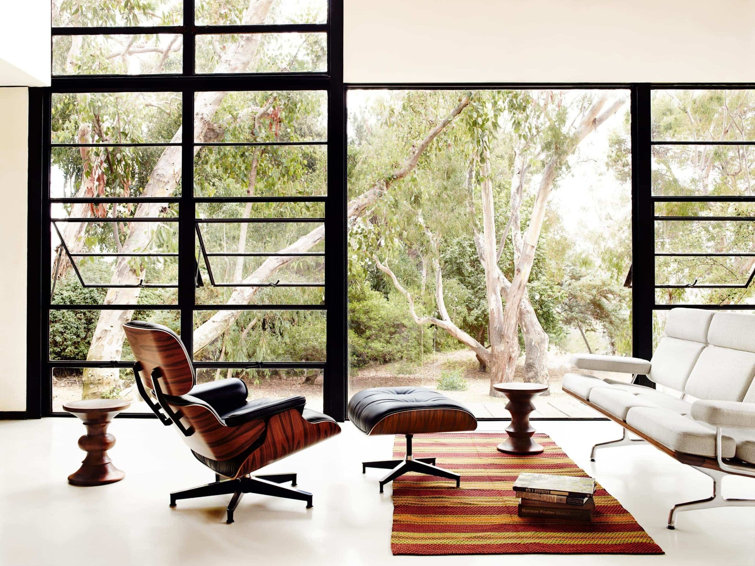 Eames Turned Walnut Stool | Clima Home