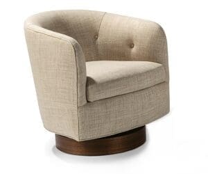Thayer Coggin Roxy Would Swivel-Tilt Tub Chair