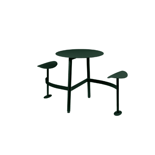 Fermob Bolder 2-Seater Round Table with Seats Fermob Bolder 2-Seater Round Table with Seats
