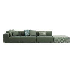 Kartell Plastics outdoor liberty 3 seater + 1 Pouf