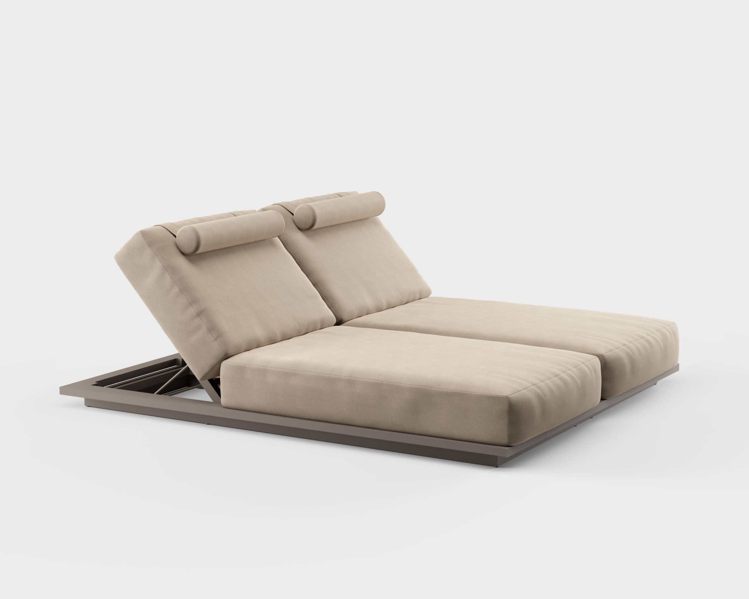 Danao S2 Chaise Double Aluminum Danao S2 Chaise Double Aluminum