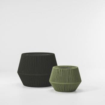 Kettal Objects ZigZag Large and Medium Planter Kettal Objects ZigZag Large and Medium Planter
