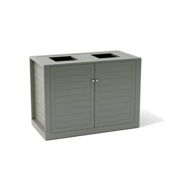 Walters Wicker Devon Double Receptacle Walters Wicker Devon Double Receptacle