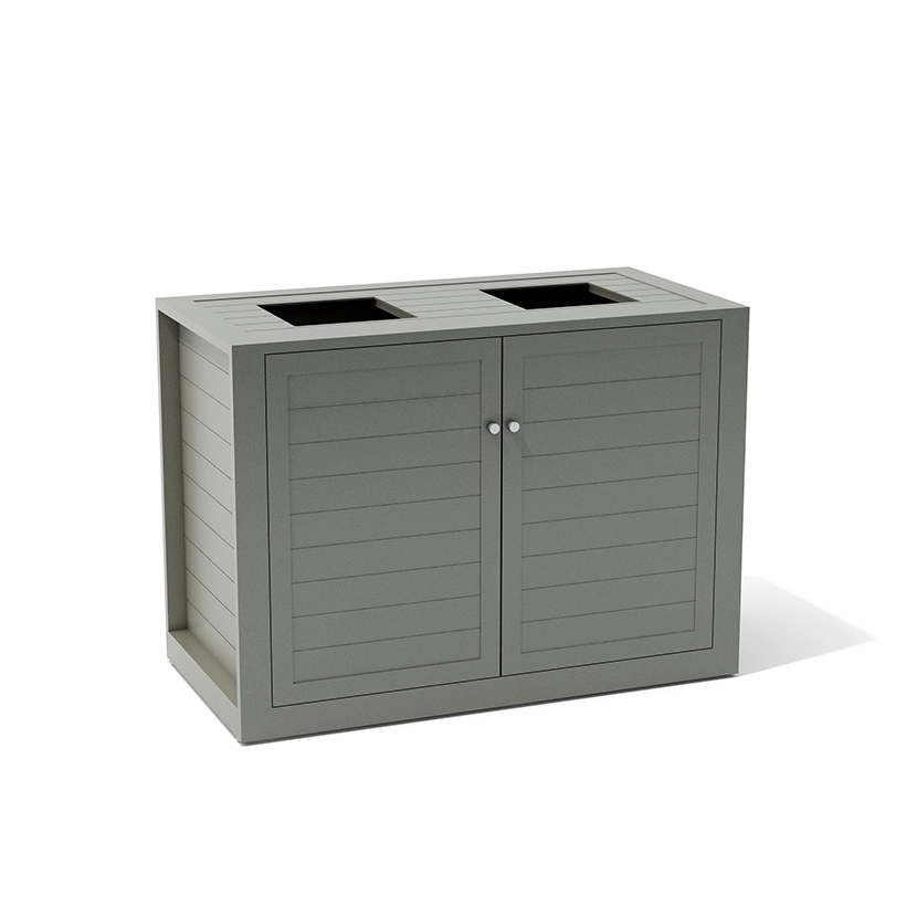 Walters Wicker Devon Double Receptacle Walters Wicker Devon Double Receptacle