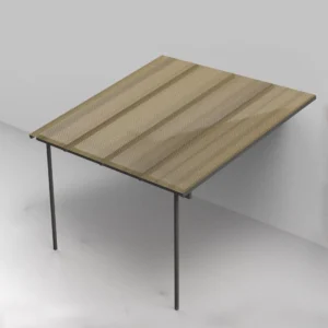 Unopiu Bamboo mats for Meridienne pergola without cover